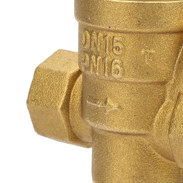 1 stk. Messing Justerbar Vann Trykkreduserende Regulatorventil Gjenge DN15 1/2\"