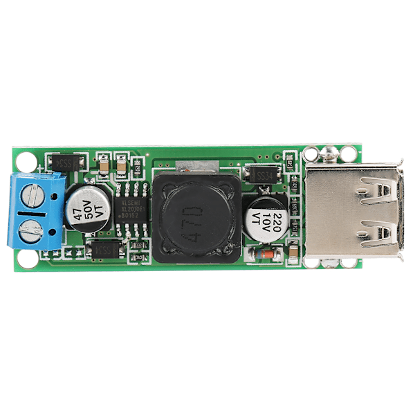 DC-DC Spänningsomvandlare Nedtransformator Buck Modul 12V24V 6V-32V till 5V QC3.0 USB Snabbladdning