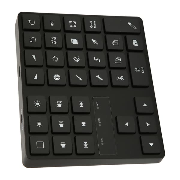 35 Taster Numerisk Tastatur Stabil Forbindelse Driverfri Bluetooth-forbindelse Tegnetastatur med 4 Bløde Gummifødder til Hjemmekontoret