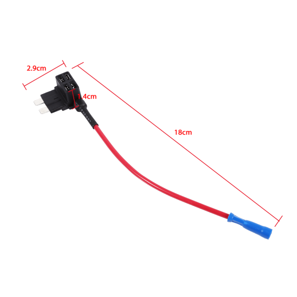 5 st Add Circuit Medium Tap Piggy Back Standard Säkringshållare ATO ATC