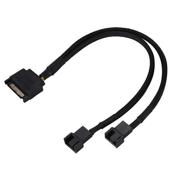 SATA 15Pin - 2*4Pin tuulettimen virtasovitin kaapeli 2-suuntainen muunnin 22AWG kaapeli