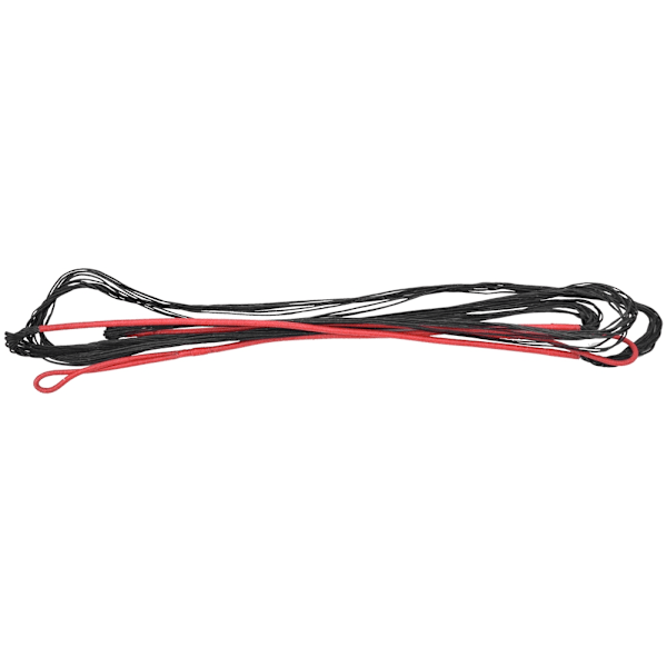 Nylon Universal Bueskydningsudstyr Forsyninger Buestreng til Recurve Bue Langbue Jagt Sort Rød 12 Tråde 68