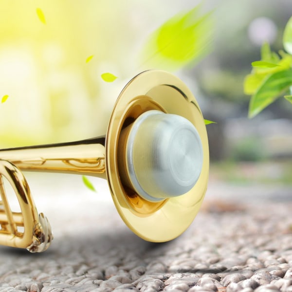 Aluminiumlegering & korkremsor Övning Trumpet Mute Mässing Tillbehör till musikinstrumentdel