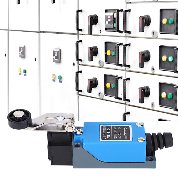 ME-8104 Gränslägesbrytare 250VAC 50~60Hz 115VDC Justerbar Rullspak Mikrobrytare 12 x 4 x 2.7cm