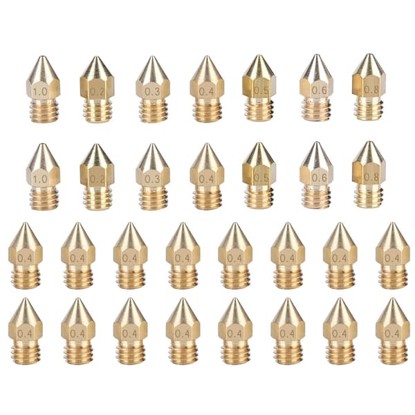 30 stk. 3D-printerdysekit 1,75 mm filamentekstruder printhoved printertilbehør