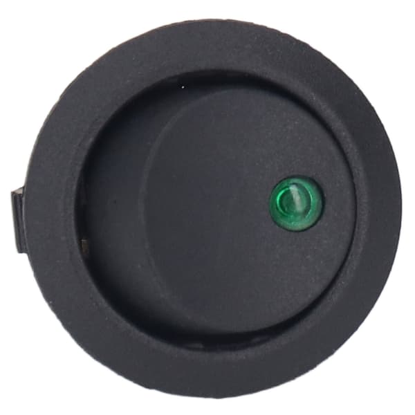 4 stk. 12V runde strømbrytere 3-pinners 2-posisjons LED-bryter Båtvippebryter 20 mm