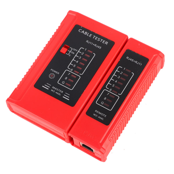 WZ-468 RJ45 og RJ11 Nettverkskabeltester Ethernet LAN Nettverk Testverktøy