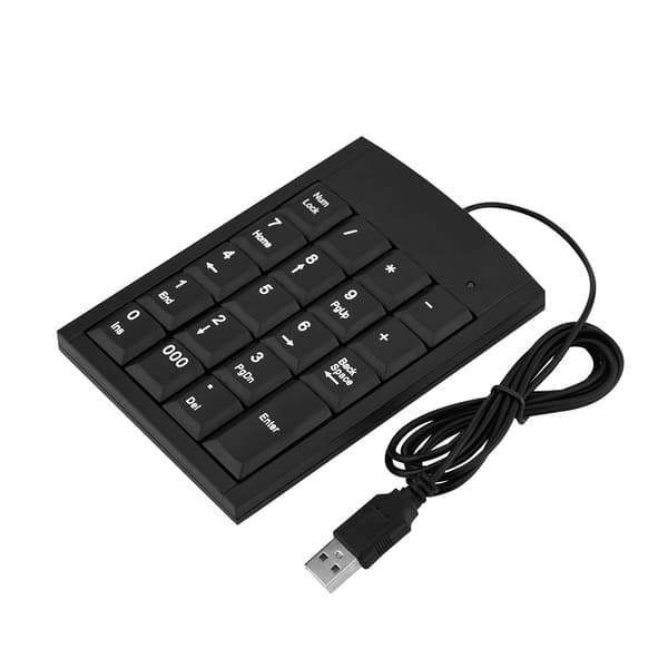 Bærbart Mini USB Numerisk Tastatur for Bærbar PC