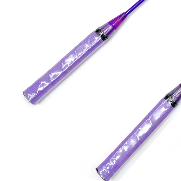 Sulkapallomaila 2 Pelaajan Superkevyt Jaettu Kahva Rauta-Seoksesta Valmistettu Sulkapallomailasetti Aloittelijoille Lapsille Violetti