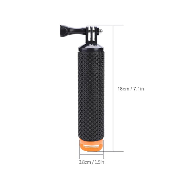 Anti-halk Flytande Bobber Stick Flytande Handgrepp Monopod för Gopro SJCAM Xiaomi Yi (Orange)