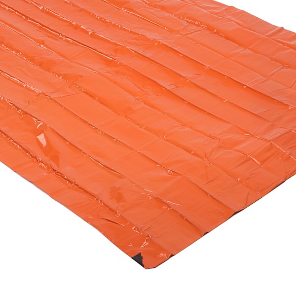Nödsovsäck PE Aluminiumfolie Orange Överlevnadspåse Enkel Termisk Filt för Camping Vandring