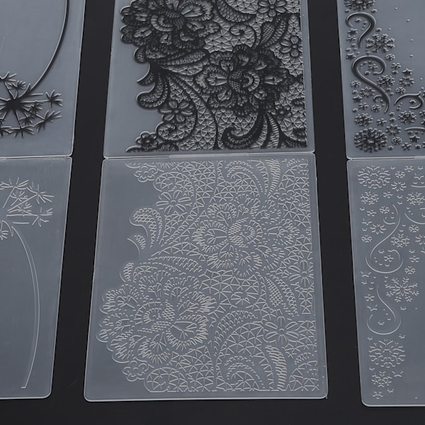 3 st Plastpräglingsschabloner DIY Korttillverkning Scrapbooking Präglad Mall Pappershantverk Verktyg