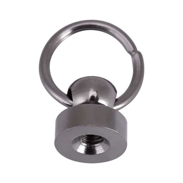 20 kpl DIY Nahkatyö Metalliniitti Rengassoljella Laukkuun / Puhelinkotelon Koristeluun (musta)