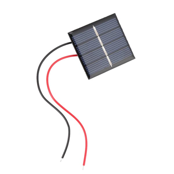 2 stk. 0,36 W 2 V Mini polykrystallinske solcellepaneler DIY batteriladermodul Clip Kit