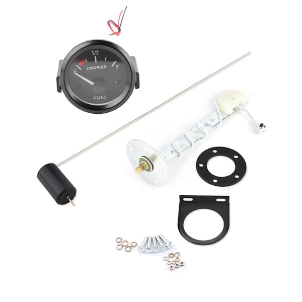 52mm Universal Bil Drivstoffnivåmåler LED Digital E‑1/2‑F Rekkeviddemåler med Drivstoffsensor
