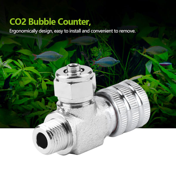 Akvariesystem CO2 Regulator Nåleventil Kontraventil Bobletæller Akvarietilbehør 01#