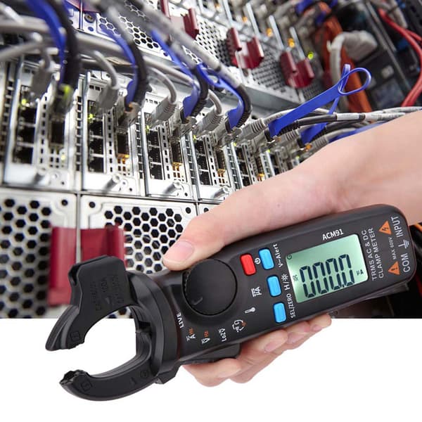 ACM91 1mA AC/DC Ström Digital Clamp Meter True RMS 6000 Räknare Meter Låg Impedans Testare