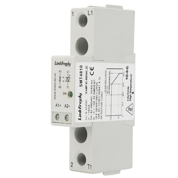 SMT48 DIN-skinne Solid State Relébord DC Kontroll AC SSR Relébrytermodul (SMT4810)