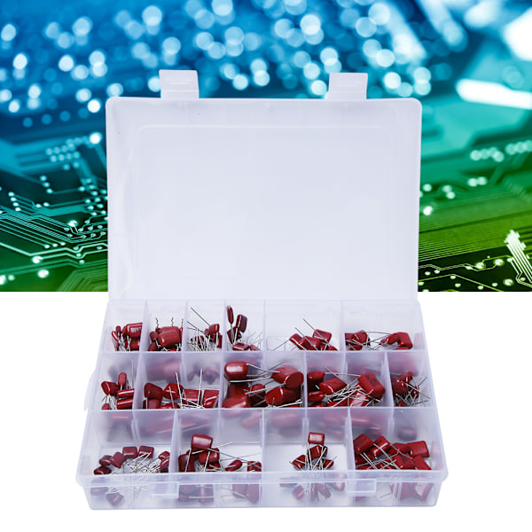 180 stk. CBB Polypropylen Film Kondensator Sortiment 10nf/0.01uf/400v‑68nf/0.068uf/630v