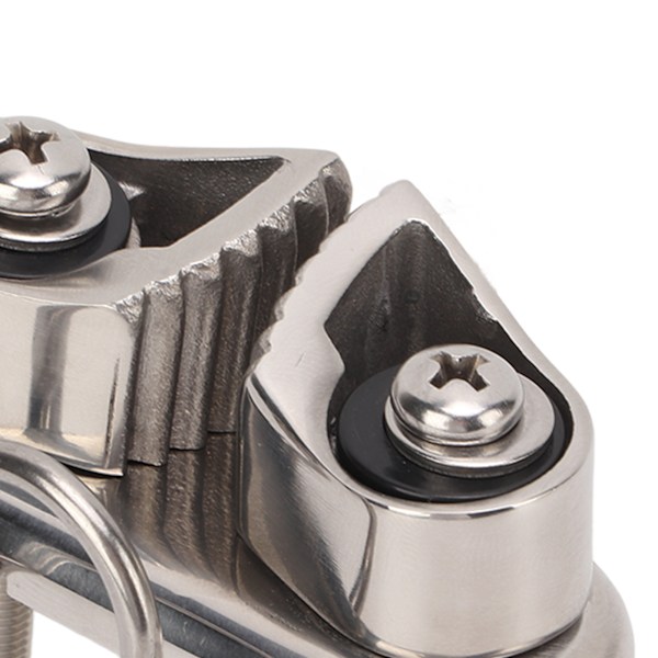 Båd Cam Cleat med Wire Førerring Sejlbåd Pilates Udstyr 316 Rustfrit Stål Spejlpoleret til 10mm Reb