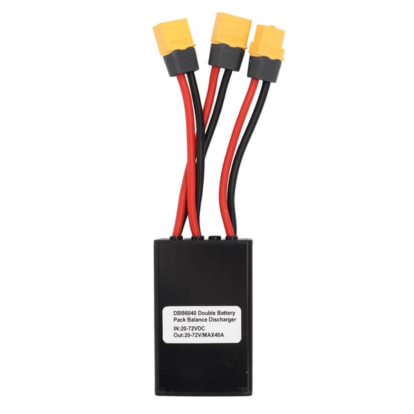 Elektrisk sykkel dobbel batteri utladningskonverter Dual Battery Parallel Module Adapter 20V‑72V 40A