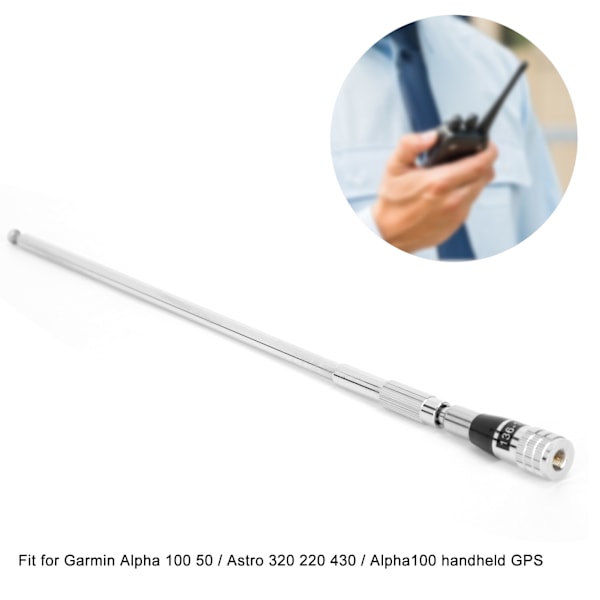Utökbar Teleskopantenn för Garmin Alpha 100 50 / Astro 320 220 430 / Alpha100 Handhållen GPS