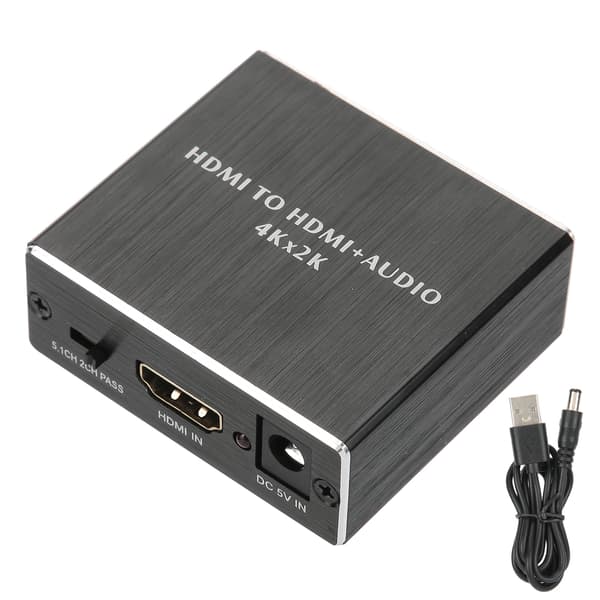 4K X 2K Audio Extractor til HDMI SPDIF 3.5mm Stereo Audio Extractor Konverter Audio Splitter