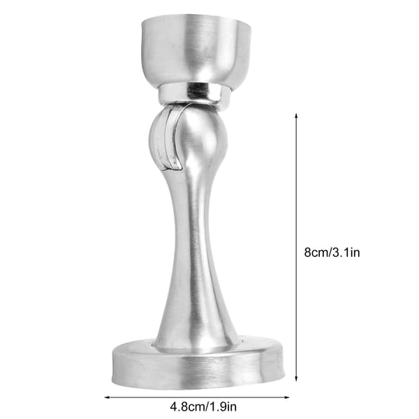 4 stk./sett dørstopper rustfritt stål moderne magnetisk dørstopperholder for hjemmet