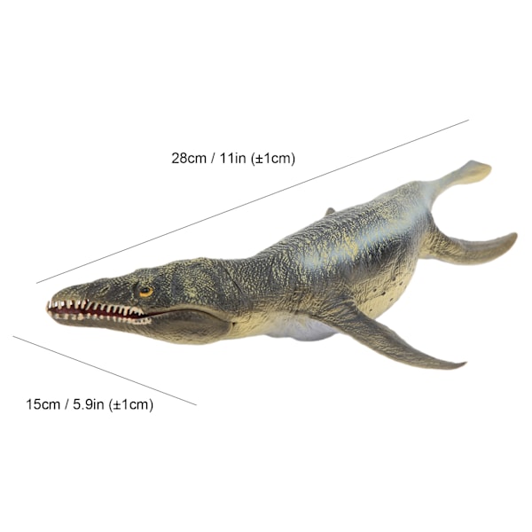 Simulerings Gul Kronosaurus Dinosaur Model Pædagogisk Dinosaur Model Legetøj til Børn Gul Kronosaurus Dinosaur Model