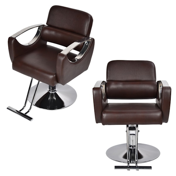 Retro Barberstol Høydejusterbar Frisørstol for Skjønnhetssalong Barbershop