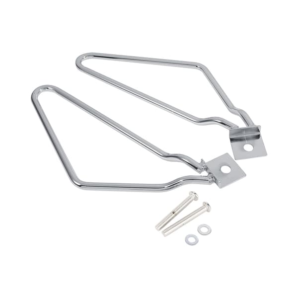 2x Motorcykel Sidoväskor Fästen Stöd Silver för XL883/1200 HD1450/1584