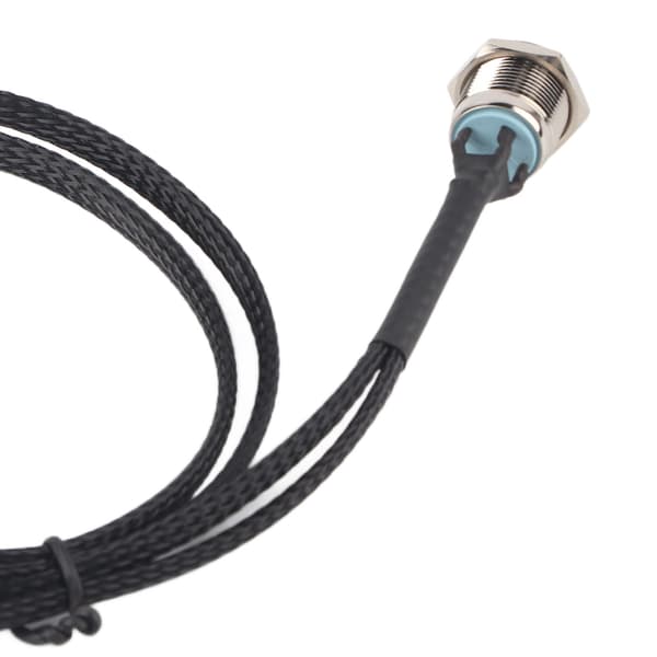 Stationär Dator Värd Switch Kabel Metallknapp Metall LED Strömknapp Blå