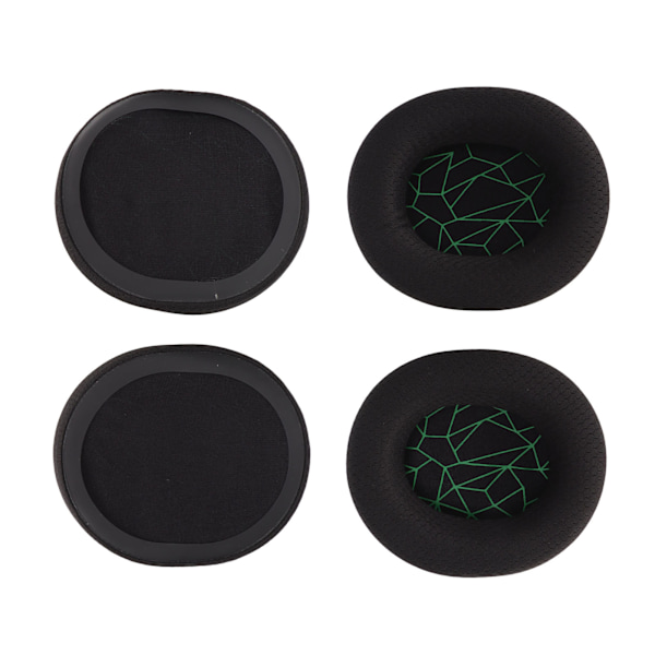 Ersättningsöronsnäckor för hörlurar Uppgraderade öronkuddar med hög elasticitet för SteelSeries Arctis 3/5/7 Grön siden