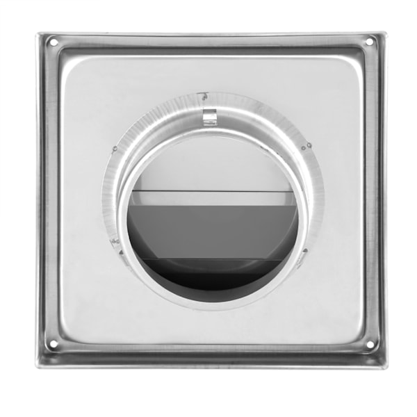 95 mm vægventilator i rustfrit stål, firkantet, til tørretumbler, udsugningsventilator