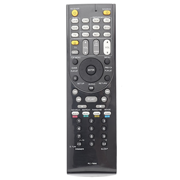 Universal Fjärrkontroll för Onkyo Audio Video Receiver RC-799M