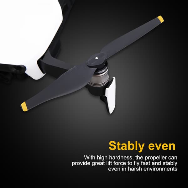 2 par/set CW CCW snabbkopplingspropellrar Quadcopter-blad för Mavic Air Drone (guldstrimma)
