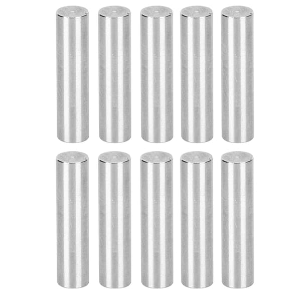 10 stk. runde aksler 4100‑0006‑0025 rustfrit stål Φ6 mm kompatible til TETRIX-robotter