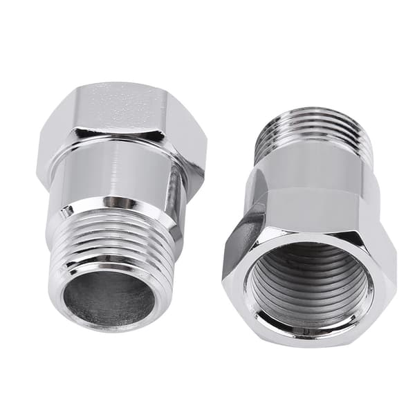 2 stk. 32 mm M18*1,5 O2 Ilt Sensor Forlænger Spacer Bøsninger Adapter Sølv