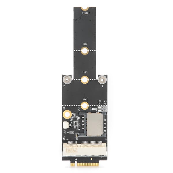 Adapterkort Mini PCIE til NGFF(M.2) Key M Nettverkskonverter for Win10/8/7/2000/Linux