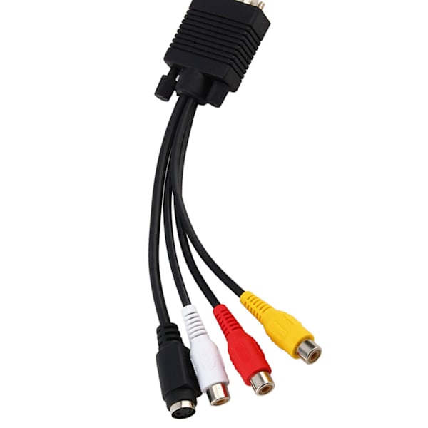 VGA SVGA - S Video 3 RCA AV TV -sovitinkaapeli PC-kannettavalle
