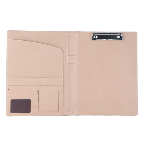 Multifunktionel A4 PU Business Dokument Konference Mappe Organizer Etui m/Kortlommer Sort