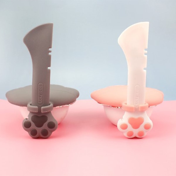 Kattedåseåbner Kattepote Design Multifunktionel Kæledyrsdåseske til Kæledyrsfoder Dåseforsyninger Grå