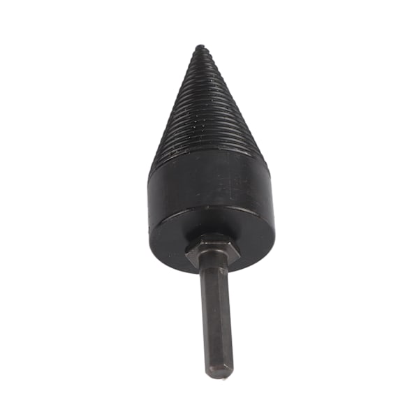 Vedborr Trästock Splitter Kolstål Konisk Hexskaft Borrverktyg Svart 45mm / 1.77in