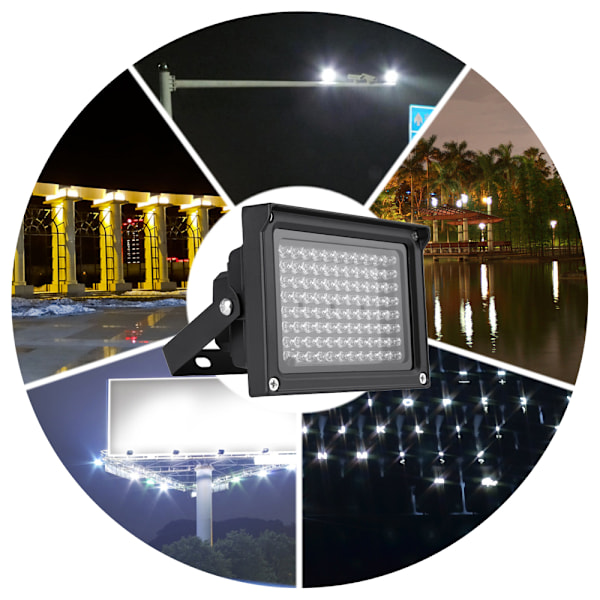 96 LED IR Illuminator Array Infrarøde Lamper Nattsyn Utendørs Vanntett For CCTV Sikkerhetskamera