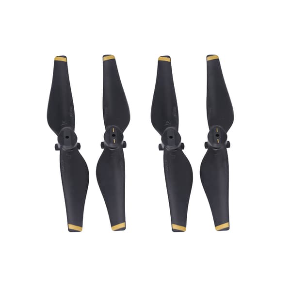 2 par/set CW CCW snabbkopplingspropellrar Quadcopter-blad för Mavic Air Drone (guldstrimma)