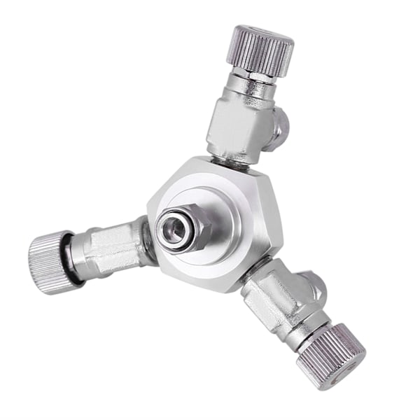 Multi Ways Distributor Akvarium Regulator CO2 Splitter Ventil Akvarium (3-vägs)
