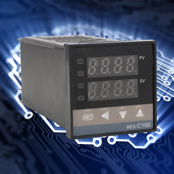 PID REX-C100 Temperaturkontroller 40A Solid State Relé K Termoelement GD