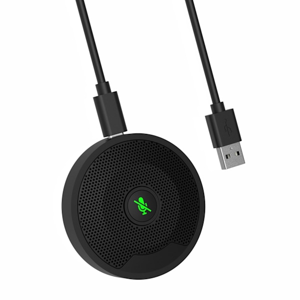 UM10 USB Konferensmikrofon 360° Rundstrålande Kondensator PC-Mikrofoner för Videokonferens Spel Chatt
