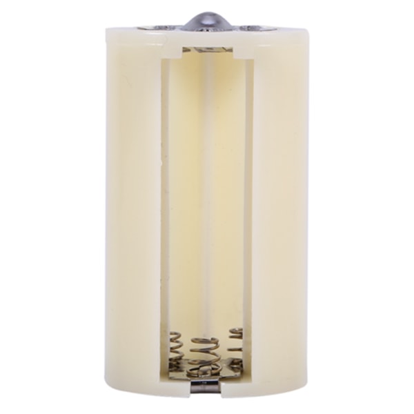 4 stk. Universal 3 AA til D Størrelse Parallel Batteri Konverter Adapter Holder Etuier Boks Hvid