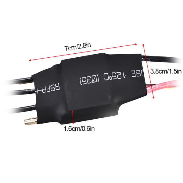 60A Brushless ESC Vandkøling Elektrisk Hastighedsregulator Med 5V/3A UBEC til RC Bådmodel